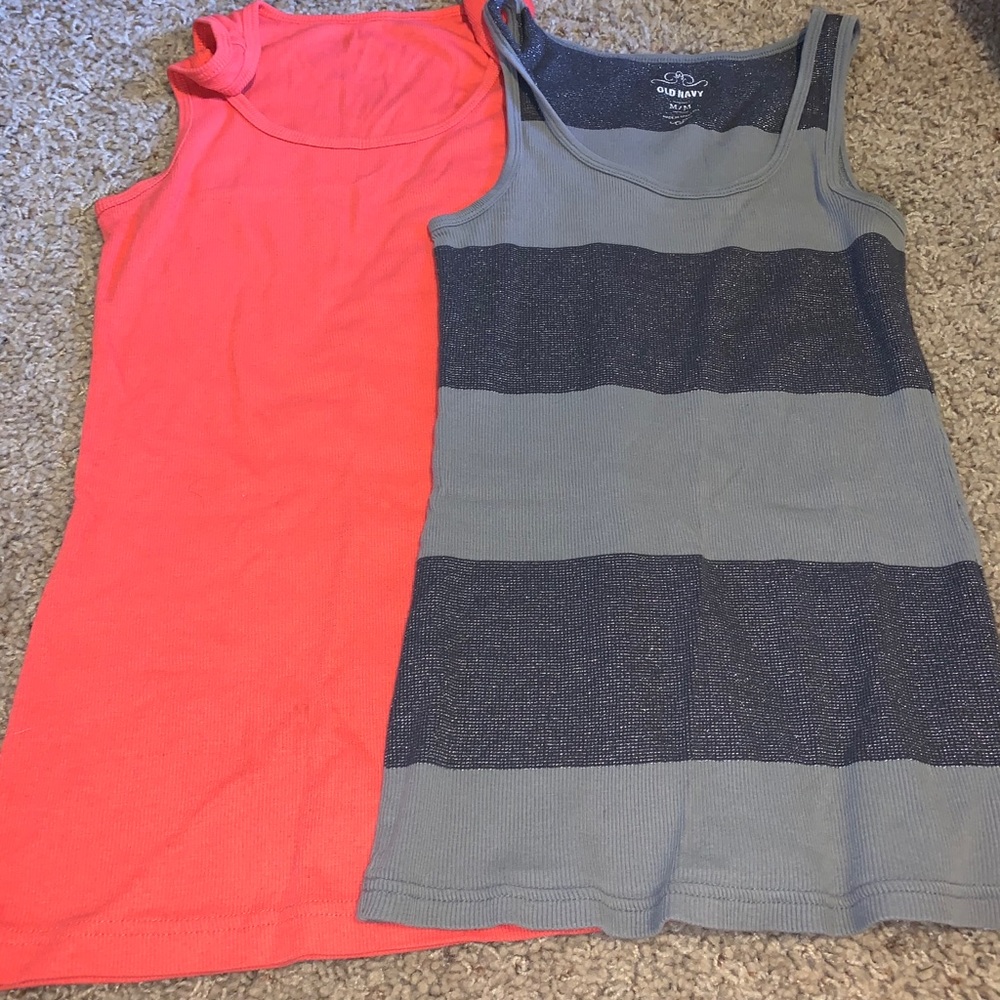 Two fitted tank tops